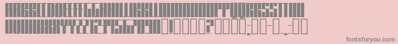 Knifer500 Font – Gray Fonts on Pink Background