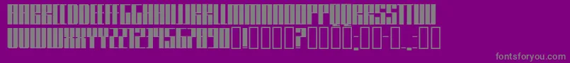 Knifer500 Font – Gray Fonts on Purple Background