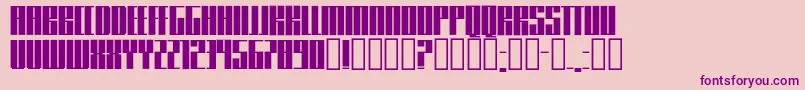 Knifer500 Font – Purple Fonts on Pink Background