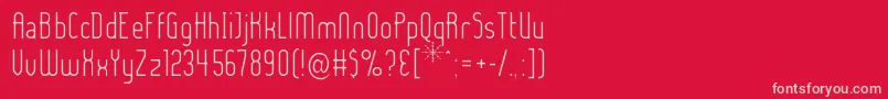 Ladyil Font – Pink Fonts on Red Background