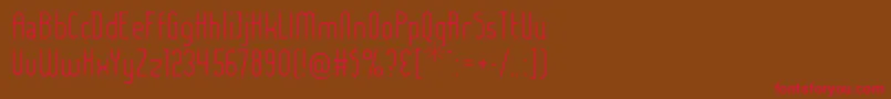 Ladyil Font – Red Fonts on Brown Background