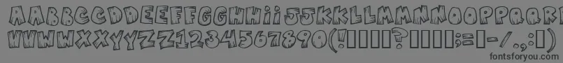 Mistervampire Font – Black Fonts on Gray Background
