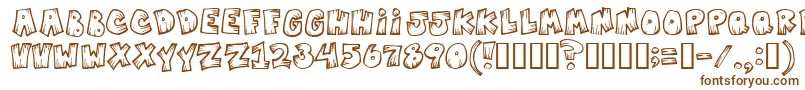 Шрифт Mistervampire – коричневые шрифты на белом фоне