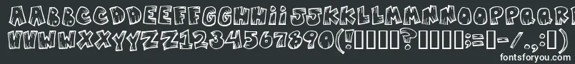 Mistervampire Font – White Fonts on Black Background