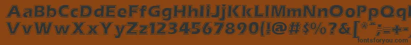 TalithaRegular Font – Black Fonts on Brown Background