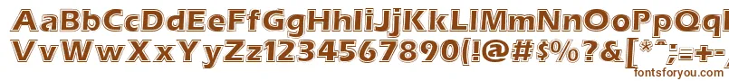 TalithaRegular Font – Brown Fonts on White Background