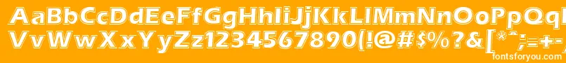 TalithaRegular Font – White Fonts on Orange Background