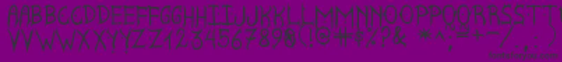 SatanycDemoniacSt Font – Black Fonts on Purple Background