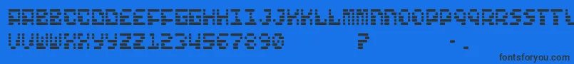 FreelanceKamchatka Font – Black Fonts on Blue Background