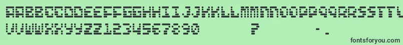 FreelanceKamchatka Font – Black Fonts on Green Background
