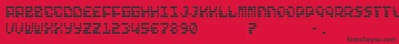 FreelanceKamchatka Font – Black Fonts on Red Background