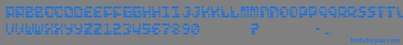FreelanceKamchatka Font – Blue Fonts on Gray Background