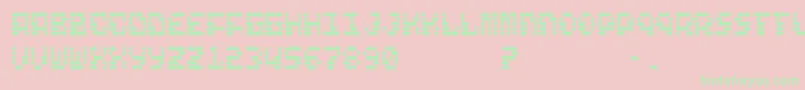 FreelanceKamchatka Font – Green Fonts on Pink Background