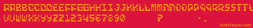 FreelanceKamchatka Font – Orange Fonts on Red Background
