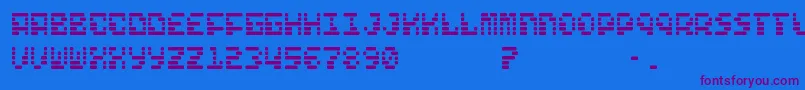 FreelanceKamchatka Font – Purple Fonts on Blue Background