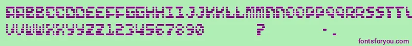 FreelanceKamchatka Font – Purple Fonts on Green Background