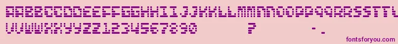 FreelanceKamchatka Font – Purple Fonts on Pink Background