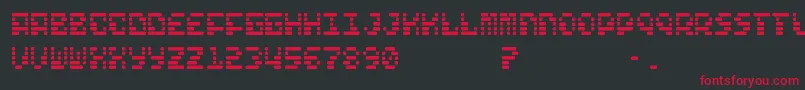 FreelanceKamchatka Font – Red Fonts on Black Background