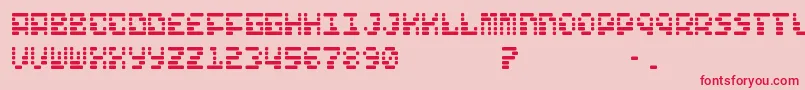 FreelanceKamchatka Font – Red Fonts on Pink Background