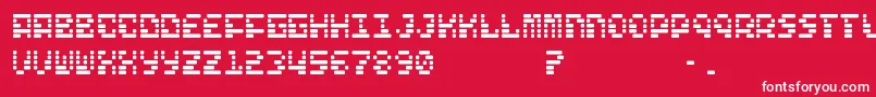 FreelanceKamchatka Font – White Fonts on Red Background