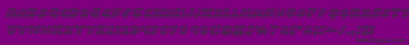 Balastaragradital Font – Black Fonts on Purple Background