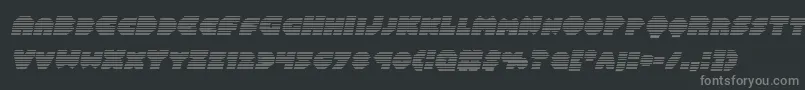 Balastaragradital-Schriftart – Graue Schriften auf schwarzem Hintergrund