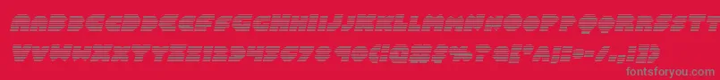 Balastaragradital Font – Gray Fonts on Red Background