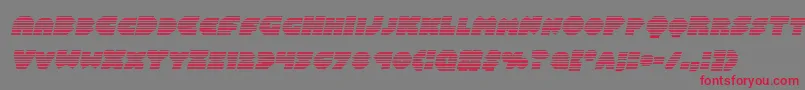 Balastaragradital Font – Red Fonts on Gray Background