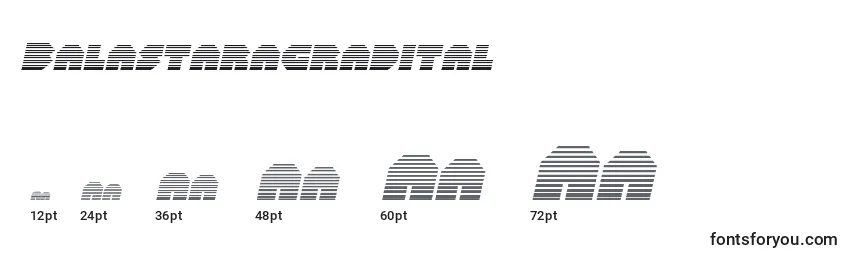 Balastaragradital Font Sizes