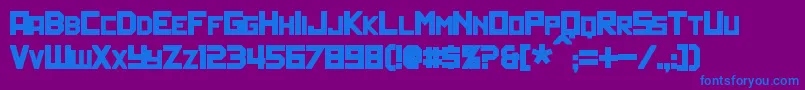 PolitikBold Font – Blue Fonts on Purple Background