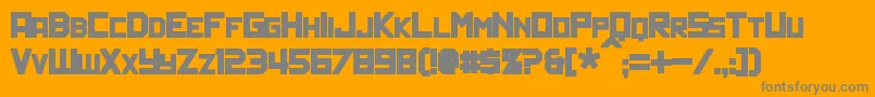 PolitikBold-Schriftart – Graue Schriften auf orangefarbenem Hintergrund