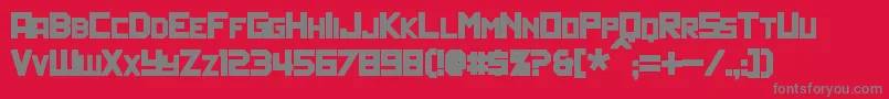 PolitikBold Font – Gray Fonts on Red Background