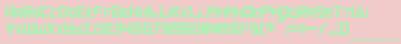 PolitikBold Font – Green Fonts on Pink Background
