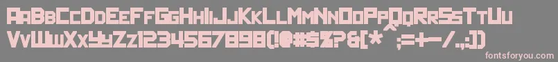 PolitikBold Font – Pink Fonts on Gray Background