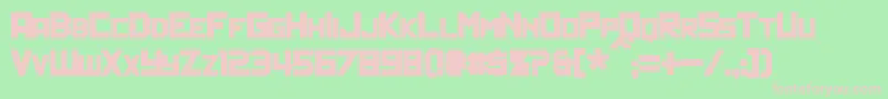 PolitikBold Font – Pink Fonts on Green Background