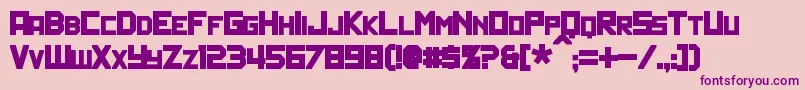 PolitikBold Font – Purple Fonts on Pink Background