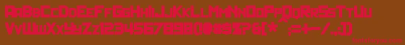 PolitikBold Font – Red Fonts on Brown Background