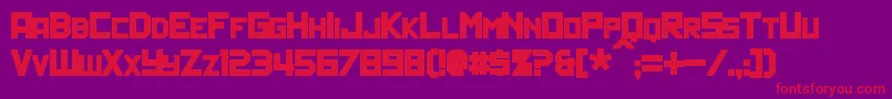 PolitikBold Font – Red Fonts on Purple Background