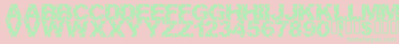 LmsCollectionsSpecialist Font – Green Fonts on Pink Background