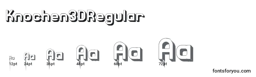Knochen3DRegular Font Sizes