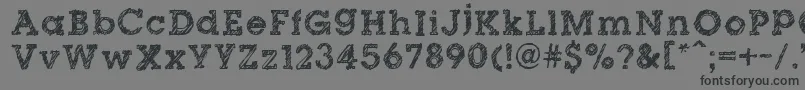 DibbleNibbleSquare-Schriftart – Schwarze Schriften auf grauem Hintergrund