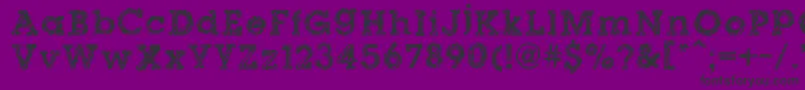 DibbleNibbleSquare-Schriftart – Schwarze Schriften auf violettem Hintergrund