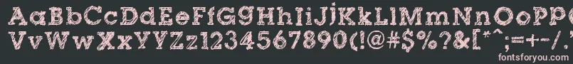 DibbleNibbleSquare Font – Pink Fonts on Black Background