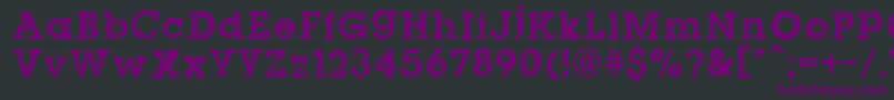 DibbleNibbleSquare Font – Purple Fonts on Black Background