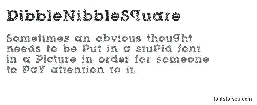 DibbleNibbleSquare Font