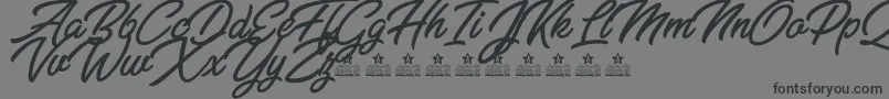 ZabritzkyesPersonalUse Font – Black Fonts on Gray Background