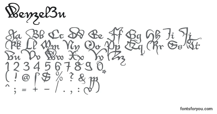 Czcionka Wenzel3u – alfabet, cyfry, specjalne znaki