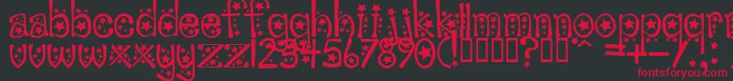 Sabrinas Font – Red Fonts on Black Background
