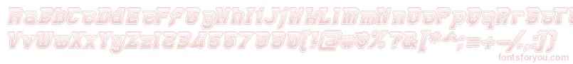 Robbierocketpants-Schriftart – Rosa Schriften auf weißem Hintergrund