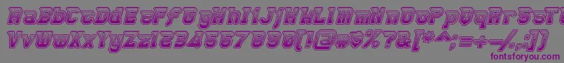 Robbierocketpants Font – Purple Fonts on Gray Background